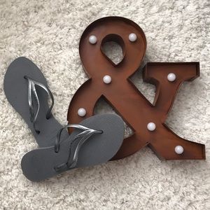 Brand New Gray Havaianas Flip Flops